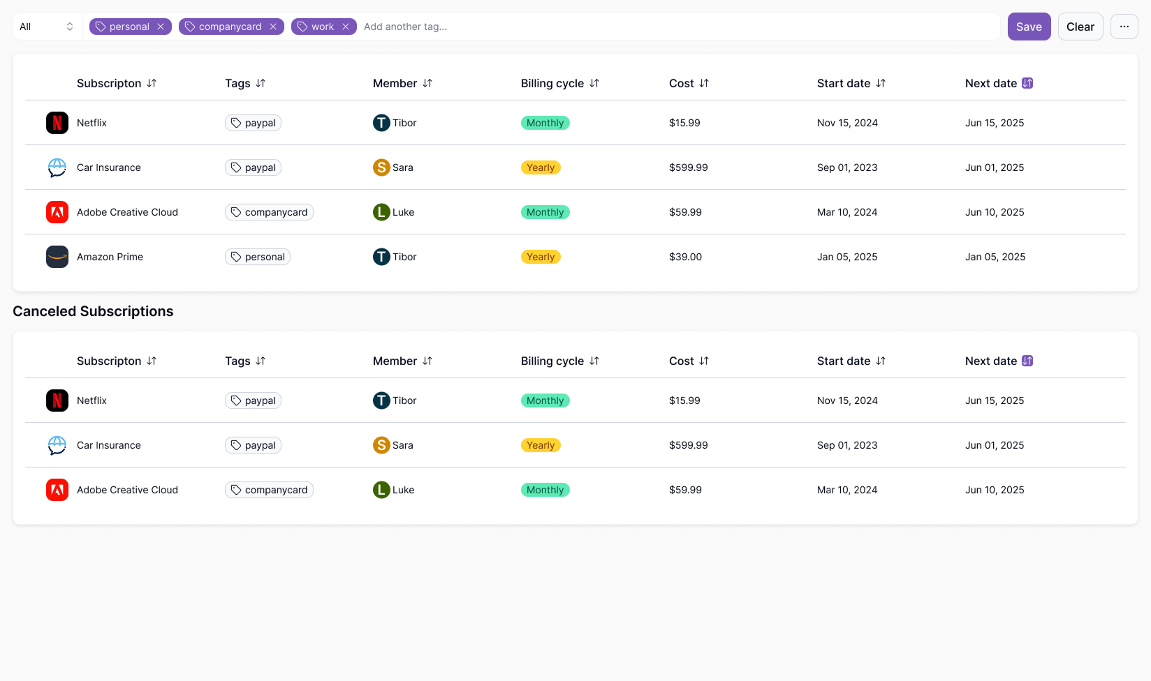 Subtrakr organize everything preview